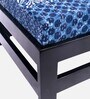 Amber Foot Stool In Indigo Colour
