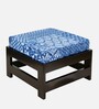 Amber Foot Stool In Indigo Colour