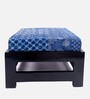 Amber Foot Stool In Indigo Colour
