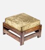 Amber Foot Stool Set Of 2 In Green Sparkle Colour