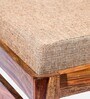 Amber Foot Stool Set Of 2 In Jute Beige Colour