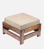 Amber Foot Stool Set Of 2 In Jute Beige Colour