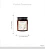 Amber Glass Jar Scented Candles Set Of 4