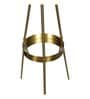 Amber Glass Shade Floor Lamp With Metal Base