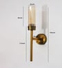 Amber Glass Slim Linear Wall Lamp Wallchieres
