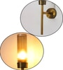 Amber Glass Slim Linear Wall Lamp Wallchieres