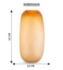 Amber Glow Glass Vase