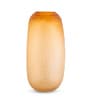 Amber Glow Glass Vase
