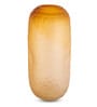 Amber Glow Glass Vase