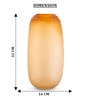 Amber Glow Glass Vase