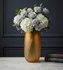 Amber Glow Glass Vase