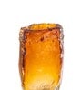 Amber Ice Glass Vase L