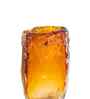 Amber Ice Glass Vase L
