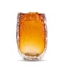 Amber Ice Glass Vase L