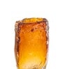 Amber Ice Glass Vase L