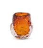 Amber Ice Glass Vase S