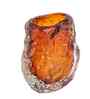 Amber Ice Glass Vase S