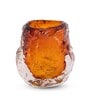 Amber Ice Glass Vase S