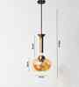 Amber Kachori Glass Hanging Lamp