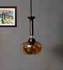 Amber Kachori Glass Hanging Lamp