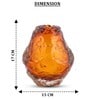 Amber Lava Glass Glass Vase
