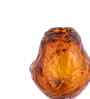 Amber Lava Glass Glass Vase