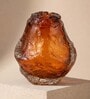 Amber Lava Glass Glass Vase