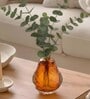 Amber Lava Glass Glass Vase