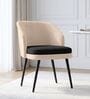 Amber Noir Dining Chair In Beige Colour