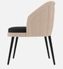 Amber Noir Dining Chair In Beige Colour