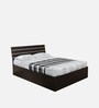 Amber Queen Size Bed in Wenge Finish with Box Storage