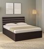 Amber Queen Size Bed in Wenge Finish with Box Storage