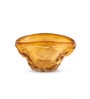 Amber Ripple Bowl Glass Vase