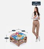 Amber Sheesham Wood Foot Stool in Multi Colour