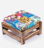 Amber Sheesham Wood Foot Stool in Multi Colour