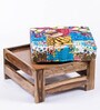 Amber Sheesham Wood Foot Stool in Multi Colour