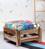 Amber Sheesham Wood Foot Stool in Multi Colour