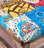 Amber Sheesham Wood Foot Stool in Multi Colour