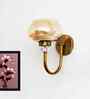 Amber Rounded Bowl Glass Wall Sconce