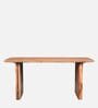Amber 6 Seater Dining Table in Light Brown Colour
