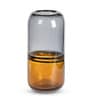 Amber Smoke Glass Vase