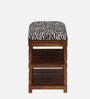 Amber Solid Wood Shoe Rack In White Colour