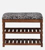 Amber Solid Wood Shoe Rack In White Colour
