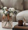 Amber Tote Glass Vase L