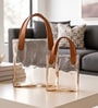 Amber Tote Glass Vase S