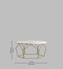 Amberly Metal Coffee Table in White Colour