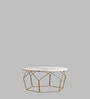 Amberly Metal Coffee Table in White Colour
