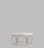 Amberly Metal Coffee Table in White Colour