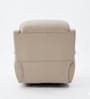 Lobstere Swivel Leatherette Recliner In Tan Colour