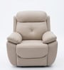 Lobstere Swivel Leatherette Recliner In Tan Colour